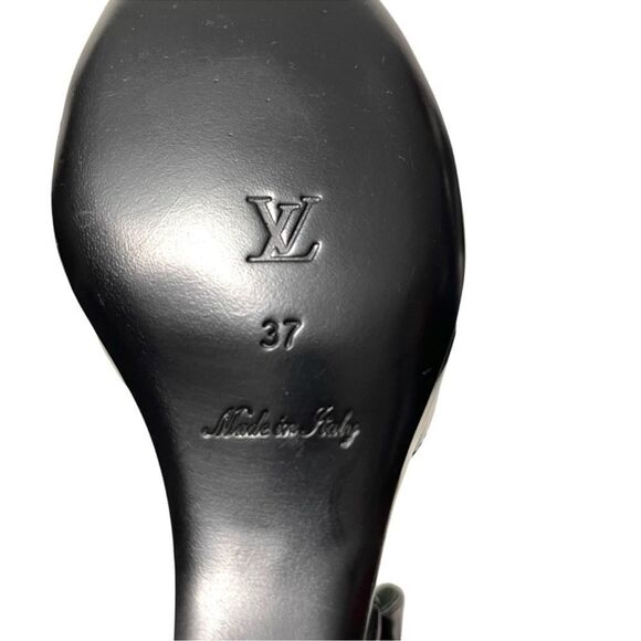 NWOB LOUIS VUITTON Authentic Extreme Babouche Cutout Archless Rip-Off Pumps 37 - Picture 11 of 14
